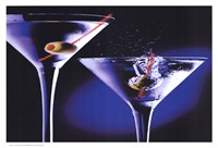 MARTINIS WITH OLIVES by Tom Petroff - 19" x 13"
