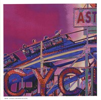 Ride the Cyclone in Pink Framed Print