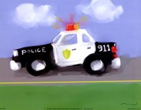 Police Car Framed Print