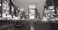 Times Square at Night, NYC 1938 Fine Art Print