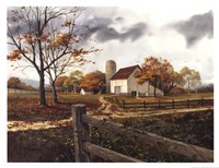 Autumn Cascade - Autumn Barn Framed Print