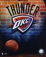 2008-09 Oklahoma Thunder Team Logo Fine Art Print