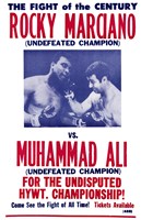 Rocky Marciano vs Muhammad Ali Fine Art Print