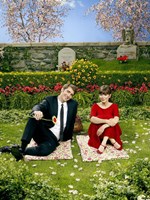 Pushing Daisies Charolette and Ned on Blanket Fine Art Print