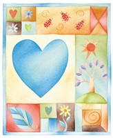 Big Blue Heart Fine Art Print