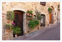 Picturesque Wall. San Gimignano Fine Art Print
