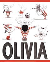 Olivia - Busy Little Piggy Framed Print