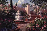 Fountain Garden Fine Art Print