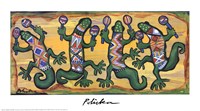 Gecko Maracas Band Fine Art Print