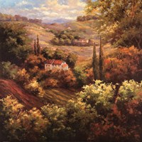 Mediterranean Valley Farm Fine Art Print