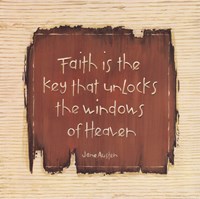 Faith Is The Key Fine Art Print