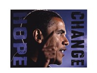 Barack Obama: Hope, Change - 11" x 8"
