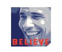 Barack Obama:  Believe - 14" x 11"