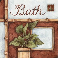 Bath (over a green plant) Fine Art Print