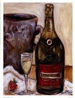 Champagne And Strawberries Fine Art Print