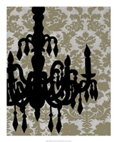 Chandelier Silhouette II Fine Art Print