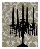 Candelabra Silhouette I Fine Art Print