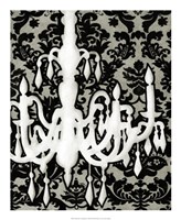 Patterned Chandelier II Framed Print