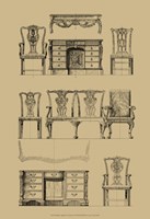 English Chippendale Furniture Fine Art Print