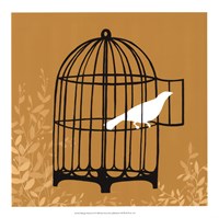 Birdcage Silhouette II Fine Art Print