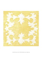 Petite Suzani in Yellow Framed Print