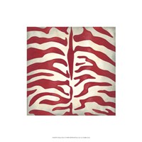 Vibrant Zebra I Framed Print