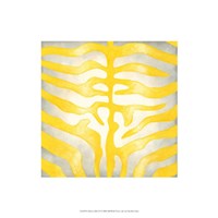 Vibrant Zebra IV Framed Print