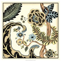 Jacobean Tile I Framed Print