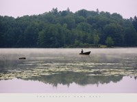 Mountain Lake Fisherman Fine Art Print