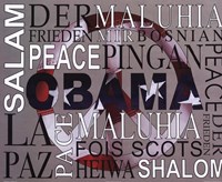 Obama - Peace by Zachary Brazdis - 20" x 16"