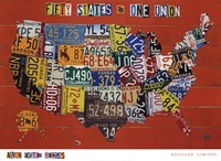 Fifty States, One Nation by Aaron Foster - 36" x 26"