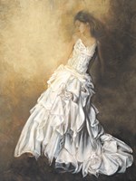 Donna in bianco Fine Art Print