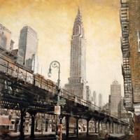 The Chrysler Building from the L Fine Art Print