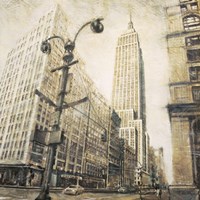 Empire State Building from Madison Ave. by Matthew Daniels - 28" x 28"