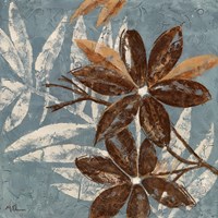 Flowers on Denim IV Fine Art Print