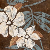 Flowers on Chocolate I Fine Art Print
