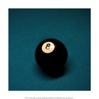 8 Ball on Blue Fine Art Print