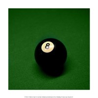 8 Ball on Green Fine Art Print