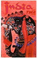 India - Fly TWA Fine Art Print