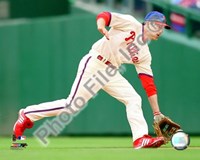 Chase Utley 2009 Fielding Action - 10" x 8"