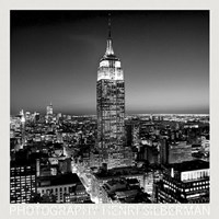 Empire State Building at Night Fine Art Print