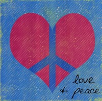 Love And Peace by Louise Carey - 24" x 24"