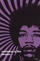 Jimi Hendrix - Craziness - 24" x 36"