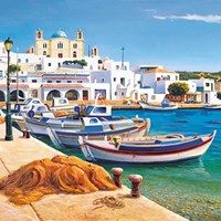 Porticciolo mediterraneo Fine Art Print