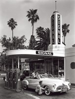 Gas Station, 1950 Fine Art Print