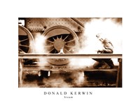 Steam (Sepia) Framed Print