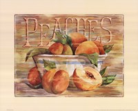 Fruit Stand Peaches Framed Print