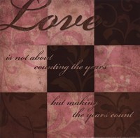 Love in Pink by N. Harbick - 12" x 12", FulcrumGallery.com brand