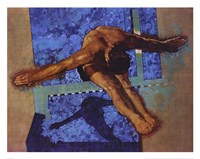 Olympic Diver Framed Print