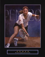 Power - Tennis Player Fine Art Print